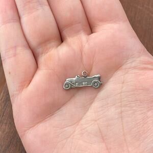 Vintage 925 Sterling Silver 1900's Open Top Tourer Car Pendant Bracelet Charm